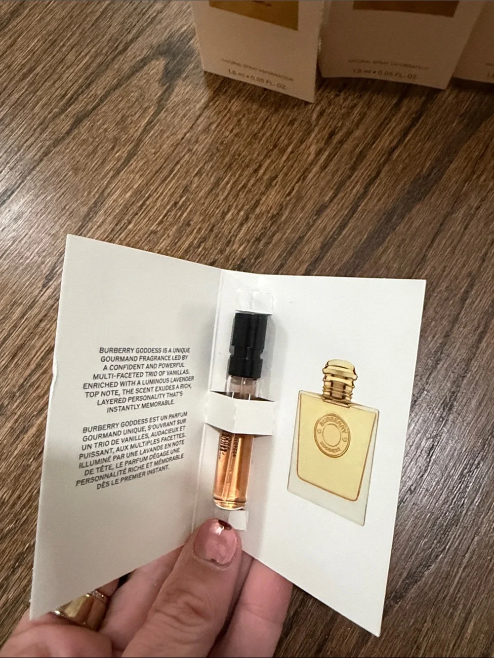 Burberry Goddess set of 5 samples